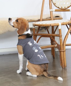 British Dogs Tank Top For Dog（英国犬柄ロングTシャツ／ドッグ）