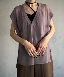 Sweater/Knitwear Spring/Summer Layered Sweater Vest