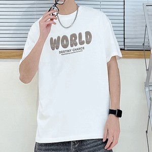 【2023春夏】WORLDロゴ半袖Tシャツ　リンクコーデ  「2023新作」