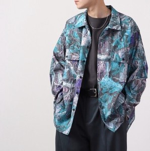 Button Shirt Jacquard Patterned All Over Pudding Spring/Summer