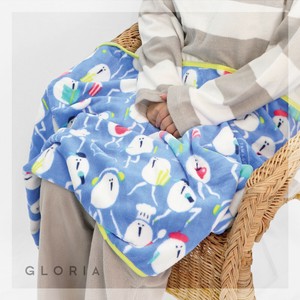 たまごあしのマイクロブランケット　収納ブランケット　ポンチョ　クッション　防寒