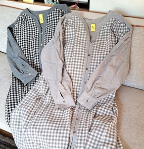 Casual Dress One-piece Dress Checkered 2-way Made in Japan