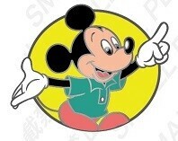 ピンズ　ミッキーマウス／指差し　Disney/ディズニー