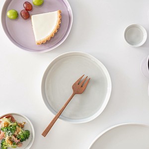 Mino ware Main Plate Gray Miyama Western Tableware 16cm Made in Japan