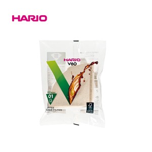 『HARIO』V60用ペーパーフィルター01M 100枚入 VCF-01-100M-23+（ハリオ）