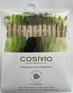 刺绣线 刺绣 绿色 COSMO