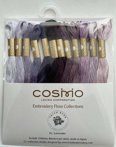 Cosmo Embroidery Thread assorted pack by Trishembroidery.com 色番 (81 LAVENDER)
