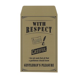 Greefulポチ袋 WITH RESPECT ベージュ※日本国内のみの販売