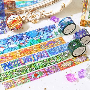 Washi Tape Stained Glass Clear