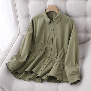 Button Shirt/Blouse Tops Ladies' NEW