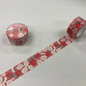 いちごデコ/香るマスキングテープ のいちご/いちごの香りのステーショナリー