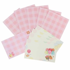 【グリーティングカード】upcheeka アプチェカ ミニメッセージカード くま 風船