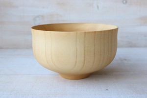 ☆ナチュラルな色合い【モダンデザイン】wooden natural bowl/モコっとしたモダン椀　ナチュラル系