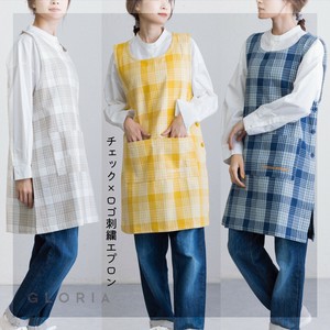 Apron Kitchen Check Casual Knickknacks