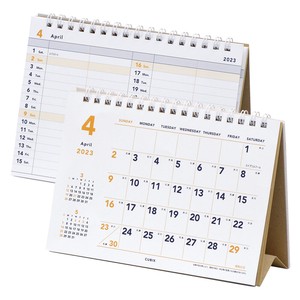 【数量限定】2023年版カレンダー　4月始まり B6ノート型モバイル 卓上　日本製「2023新作」