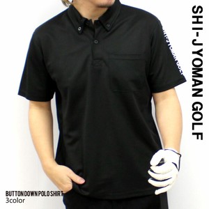 メンズ　カノコ　ゴルフ　半袖ポロシャツ　「SJG23-03」
