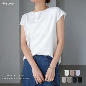 きれいめ ポンチ フレンチスリーブ トップス