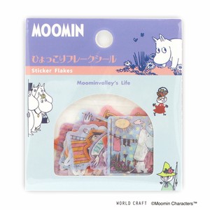 Planner Stickers Hyokkori Moomin Flake Seal WORLD CRAFT Life In Moomin House Character