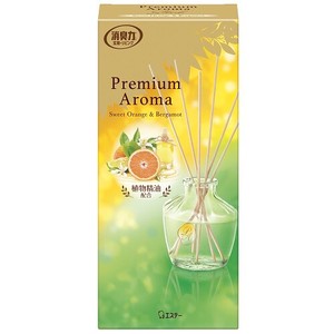 エステー 消臭力 玄関・リビング Premium Aroma Stick 本体 ｽｲｰﾄｵﾚﾝｼﾞ&ﾍﾞﾙｶﾞﾓｯﾄ