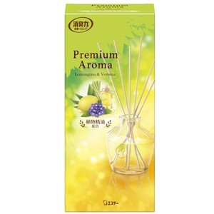 エステー 消臭力 玄関・リビング Premium Aroma Stick 本体 ﾚﾓﾝｸﾞﾗｽ&ﾊﾞｰﾍﾞﾅ