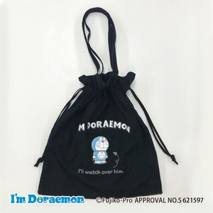 【お買い物】【お出かけ】【アイムドラえもん】I'm Doraemon　巾着トートバッグ　BK　2525
