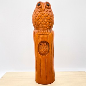 子袋OWL　ふくろう【木彫り】【ベトナム製】