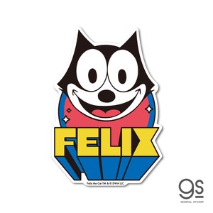 FELIX ダイカットステッカー 飛び出し文字 ユニバーサル 黒猫 Cat フィリックス・ザ・キャット FLX-014