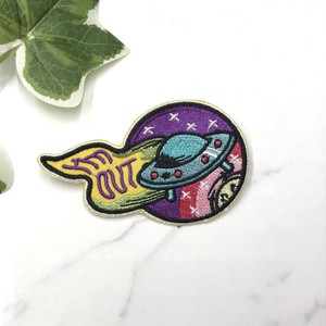 Brooche Space Embroidered