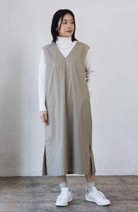 Casual Dress Color Palette V-Neck Jumper Skirt