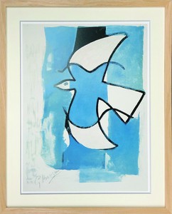 アートフレーム　ジョルジュ・ブラック Georges Braque L'oiseaux bleu et gris