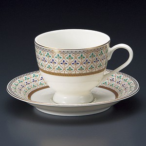 美浓烧 茶杯盘组/杯碟套装 复古 日本制造