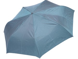 紳士用折りたたみ傘　ドット裏サテンジャガード　自動開閉　雨晴兼用傘