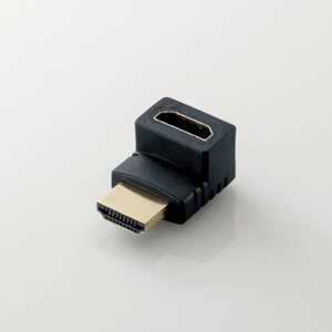 【特価0307】HDMI延長アダプタ/L字上/AF-AF/ブラック AD-HDAAB01BK