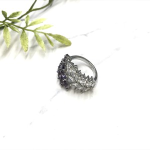 Silver-Based Ring sliver Bijoux Rings Rhinestone