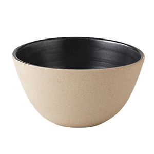 Mino ware Donburi Bowl black 12cm Made in Japan