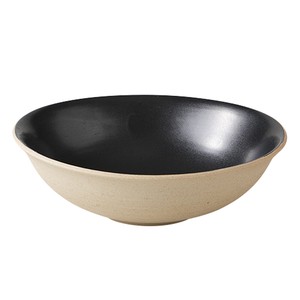 Mino ware Donburi Bowl black 18cm Made in Japan