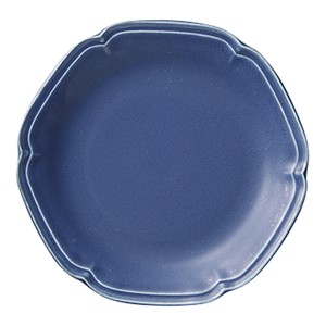 [美濃焼 食器] 藍ai 雪華8.0皿 [minoware 日本製][軽量食器]