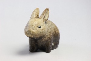 信乐烧 动物摆饰 兔子 日本制造