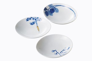 Hasami ware Side Dish Bowl Bird Set of 3 Made in Japan