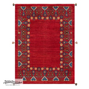 ギャッベ　ペルシャ　イラン　オーガニックウール　絨毯　ラグサイズM（約150×200cm）　G946　153×205cm