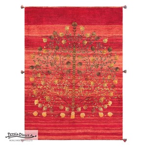 ギャッベ　ペルシャ　イラン　オーガニックウール　絨毯　ラグサイズM（約150×200cm）　G928　150×205cm