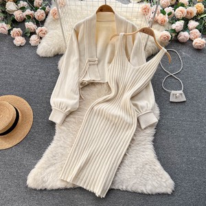 Skirt Suit Knitted Long Tops Set of 2 NEW