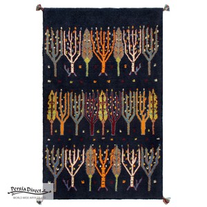 ギャッベ ペルシャ イラン オーガニックウール 絨毯 ラグ 玄関マットLL（約75×120cm）G1038　78×126cm