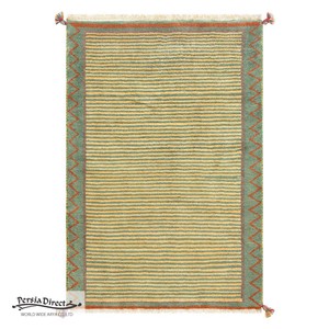 ギャッベ ペルシャ イラン オーガニックウール 絨毯 ラグ 玄関マットLL（約75×120cm）G225　84×123cm