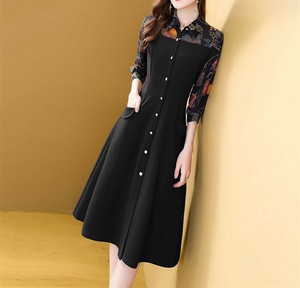 Casual Dress Long Sleeves One-piece Dress M NEW