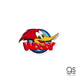 ウッドペッカー ダイカットミニステッカー ロゴ&FACE ユニバーサル woody Woodpecker WWP-001