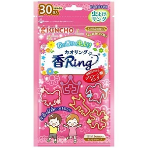 大日本除虫菊(金鳥) 虫よけ 香Ring〈カオリングV〉ピンク（花の香り）30個入