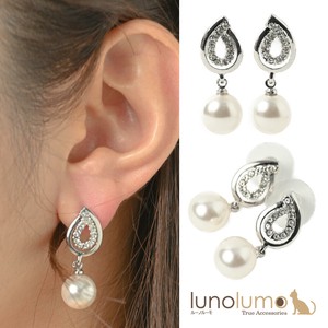 Pierced Earringss Pearl Presents Ladies' SWAROVSKI Crystal