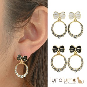 Pierced Earringss sliver White Sparkle Rhinestone Ladies'