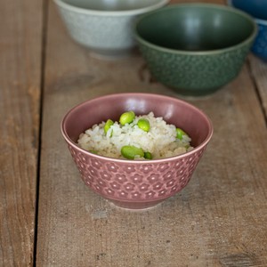 美浓烧 饭碗 花朵 西式餐具 11cm 日本制造